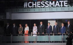 The official opening ceremony of the 42nd World Chess Olympiad in Baku.