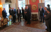Evening opening by M. V. Skuratovsky, Extraordinary and Plenipotentiary Ambassador of Ukraine to the Kingdom of Denmark