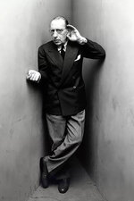 Photo of I. Stravinsky by famous American photographer Irving Penn. New York.
