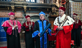 Solemn ceremony of awarding the title of Honorary Doctor of the University of Gdansk, the highest academic award, to Thomas Bach.
