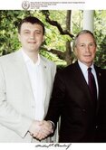 Michael Bloomberg, the Mayor of New York City, and Igor Lobortas